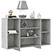 Credenza Grigio Cemento 120x30x75 Cm In Truciolato - Foto miniatura 2