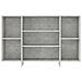 Credenza Grigio Cemento 120x30x75 Cm In Truciolato - Foto miniatura 4
