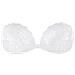 Reggiseno Invisibile Profondo A V In Pizzo E Silicone White C - Foto miniatura 1