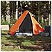 Tenda da Campeggio a Cupola 2 Persone Grigio e Arancione - Foto miniatura 2