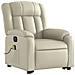Poltrona Alzapersona Elettrica Reclinabile Crema in Similpelle - Foto miniatura 4