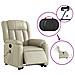 Poltrona Alzapersona Elettrica Reclinabile Crema in Similpelle - Foto miniatura 6