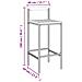 Set Bar Giardino 3 pz Nero Polyrattan e Legno Massello Acacia - Foto miniatura 7