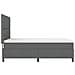 Letto Box Spring con Materasso Grigio Scuro 140x190 cm Tessuto - Foto miniatura 9