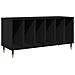 Armadio per dischi  Nero Rovere 100x38x48 cm Legno ingegnerizzato - Foto miniatura 1