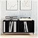 Armadio per dischi  Nero Rovere 100x38x48 cm Legno ingegnerizzato - Foto miniatura 4