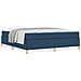 Letto a molle con materasso Blu e Bianco 180 x 200 cm Tessuto - Foto miniatura 4