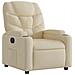 Poltrona reclinabile in tessuto color crema - Foto miniatura 1