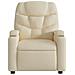 Poltrona reclinabile in tessuto color crema - Foto miniatura 6