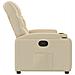 Poltrona reclinabile in tessuto color crema - Foto miniatura 7