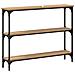 Tavolo consolle rovere artigianale 100 x 22.5 x 75 cm - Foto miniatura 6