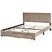 Letto Con Cassetti Contenitori Velluto Lonzac 160 X 200 Cm Tortora - Foto miniatura 4