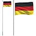 Asta e Bandiera Germania 6,23 m Alluminio - Foto miniatura 1