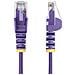 Cavo Ethernet CAT6 Viola da 50cm; Patch UTP con Plug RJ45 Antigroviglio e Rilievi di Trazione, Cavo Lan Slim in Rame Puro 28AWG, Sottoposto a test Fluke - Foto miniatura 5