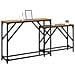 Tavolo consolle 2 pcs Rovere artigianale 100 x 28 x 75 cm - Foto miniatura 3