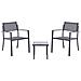 Set Bistrot Tavoleto Metallo Grigio Scuro - Foto miniatura 2