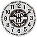 Orologio Da Parete In Legno Bianco D34x2 Cm - Foto miniatura 1
