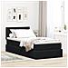 Letto con Contenitore con materasso Nero 90 x 200 cm Velluto - Foto miniatura 2