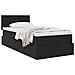 Letto con Contenitore con materasso Nero 90 x 200 cm Velluto - Foto miniatura 3