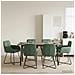 Sedie da pranzo 6 pcs Velluto (V) Verde Mare 59 x 56,5 x 86 cm - Foto miniatura 2