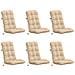 Cuscini per Sedia Alta in 6 Pezzi VIANEN 6 pcs 100% Poliestere - Foto miniatura 1
