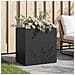 Vaso da giardino Nero 50 x 30 x 49 cm Acciaio laminato a freddo - Foto miniatura 2