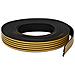 Nastro adesivo per finestre Nero 9 x 6 mm 25 m Schiuma EPDM - Foto miniatura 2