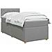 Letto box spring con materasso Grigio Chiaro 80 x 200 cm - Foto miniatura 3