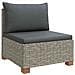 6 pz Set Lounge in Rattan con Cuscini GENDT Rattan naturale - Foto miniatura 4