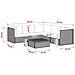 6 pz Set Lounge in Rattan con Cuscini GENDT Rattan naturale - Foto miniatura 5