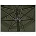 Ombrellone In Alluminio Con Base Portatile Verde - Foto miniatura 3