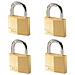 4 Pz Lucchetti In Ottone Massiccio 40 Mm 140eurqnop - Foto miniatura 1