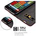 Custodia Compatibile Con Motorola Moto X2 In Rosso Mela - Coperchio Protettiva Con Chiusura Magnetica, Funzione Stand E Tasca Per Le Carte - Foto miniatura 5