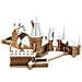 Fascinations Metal Earth Hogwarts In Snow Puzzle In Metallo 3d - Foto miniatura 2
