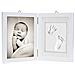Bambino Mani E Piedi Kit Stampa Frame - Morbido Sicuro Imprint Argilla Per Stampaggio Con Una Cornice Di Legno Premium E Copertura Di Vetro Acrilico Di Alta Qualit - Ultimo Bambino Appena Nato Regalo - Foto miniatura 1