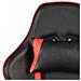 Sedia da Gaming Girevole Rossa in PVC - Foto miniatura 8