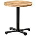 Tavolino Da Bistrot Rotondo 70x75 Cm In Legno Di Mango Grezzo - Foto miniatura 1