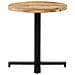 Tavolino Da Bistrot Rotondo 70x75 Cm In Legno Di Mango Grezzo - Foto miniatura 2