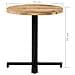 Tavolino Da Bistrot Rotondo 70x75 Cm In Legno Di Mango Grezzo - Foto miniatura 6