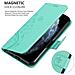 Cadorabo Custodia Compatibile Con Apple Iphone 11 Pro Max (xi Pro Max) In Turchese Fiore - Coperchio Protettivo In Design Floreale Con Chiusura Magnetica, Funzione Stand E Slot Per Carte - Foto miniatura 5