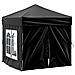 Tenda Per Feste Pieghevole Con Pareti Laterali Nero 2x2 M - Foto miniatura 6
