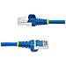 Cavo Ethernet CAT 6a - 1m - Blu - Cavo di rete LAN Low Smoke Zero Halogen (LSZH) - 10GbE 500MHz 100W PoE++ - Filo /Cavo patch schermato S /FTP con spinotto RJ45 antigroviglio e rilievi di trazione - Foto miniatura 3
