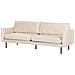 Set Da Salotto 5 Posti Vinterbro Velluto Beige Chiaro Con Ottomana - Foto miniatura 6