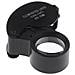 Lente Ingrandimento Zoom 40 X 25 Mm 2 Led Luce Bianca X Orologi Gioielli Monete - Foto miniatura 1