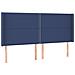 Letto a Molle con Materasso e LED Blu 180x200 cm in Tessuto - Foto miniatura 4
