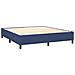 Letto a Molle con Materasso e LED Blu 180x200 cm in Tessuto - Foto miniatura 5