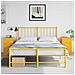 Comodini 2 Pz Giallo Senape 34,5x39x62 Cm In Acciaio - Foto miniatura 1
