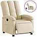 Poltrona Elettrica Reclinabile Crema In Tessuto - Foto miniatura 2
