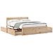 Letto Senza Materasso 150x200 Cm In Legno Massello Di Pino - Foto miniatura 2