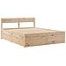 Letto Senza Materasso 150x200 Cm In Legno Massello Di Pino - Foto miniatura 3